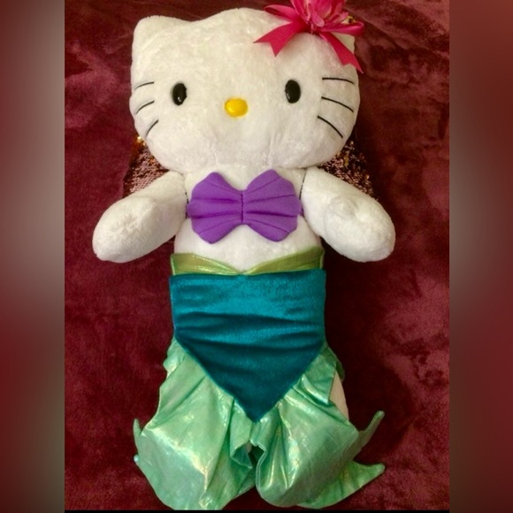 Hello Kitty Limited-Edition Mermaid Plush Stuff Doll - Picture 3 of 6